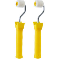 2 Pcs Foam Paint Roller Mini Paint Rollers For Touch Up Trim Edge Or Corner Extra Small Paint Wool Brushes Tiny Painting Tool For Professional Painting Results 1 Inch Roller