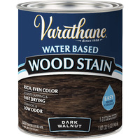 Varathane 381119 Water Based Wood Stain  Quart  Dark Walnut
