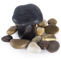 Hide A Key Holder Outdoor Natural Rock  Safe For Outdoor Garden Or Yard (Black)