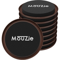 8 Brown 3 1/2 Inch Reusable Heavy-Duty Mover Large Appliance And Furniture Sliders Coasters Super Movers Tool Pads For Easy Moving Over Carpets And Carpeted Floors No Lifter Included