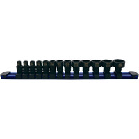 Astro Tools 78113 13-Piece 1/4"" Drive Low Profile Nano Impact Sockets - Metric
