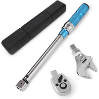 Cotouxker Open End Adjustable Torque Wrench  5 To 60 Nm Open End Torque Wrench Set With 30Mm Open End And 3/8 Drive Ratchet Changeable Head For Hvac Mini Split