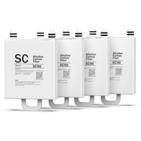 Frizzlife Sc90 Replacement Post Filter Cartridge For Wb99 Countertop Reverse Osmosis Water Filter System - Alkaline  Pack 4