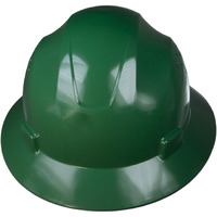 Jorestech Safety Hard Hat Green Hdpe Full Brim Helmet With 4-Point Adjustable Ratchet Suspension For Work  Home  And General Headwear Protection Ansi Z89.1-14 Compliant Hhat-02