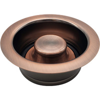 Westbrass D2089-11 D2089 Waste Disposal Flange And Stopper  1-Pack  Antique Copper