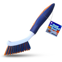 Bring It On Grout Cleaning Brush - Crevice Cleaning Brush With Stiff Nylon Bristles - Heavy-Duty Grout And Tile Cleaner Brush - Scrubbing Brush For Corners  Bathroom  Kitchen  Crevice Gaps