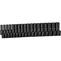 Capri Tools 1/2 In. Drive Shallow And Deep Impact Socket Set  Metric  10 To 27 Mm  36-Piece