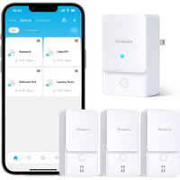 Goveelife Wifi Water Ieak Detector 2 For Home  Smart Water Ieak Sensor 3 Pack With 100Db Adjustable Alarm And App Alerts  Wireless Detector With 1500 Ft Transmission For Basement  Kitchen  Bathroom