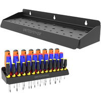 Unitedpower Screwdriver Holder  Wall Mount Storage Rack Organizer For Workshop  Shed  Garage  Home  Stores Up To 32 Screwdrivers Or Small Tools