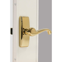 Larson Certified Storm Door Brass Georgian Lever  Storm Door Handle Replacement With Surface Mount Hardware
