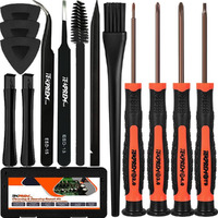 Cleaning & Opening Repair Kit For Ps5 Ps4 Ps3 Tekprem 14 In 1 Screwdriver Set With T9 Torx Screwdriver & Ph00 Ph0 Ph1 Phillips Screwdrivers Brushes Tweezers For Sony Playstation 5/4/3 & Controller