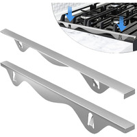 Tonhui Stainless Steel Stove Gap Covers  Kitchen Stove Counter Gap Filler  Stove Guard Counter Gap Cover Length 25.4"" Heat Resistant For Years Of Use - 2 Pcs (Left And Right)