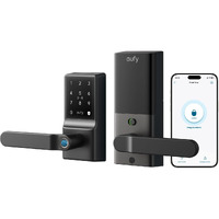 Eufy Smart Lock C33  Keyless Fingerprint Door Lock With Handle  Integrated Wi-Fi  Remote Control Via App  Biometric Entry Knob  Auto-Locking  Ip53 Waterproof (2025 New Version)