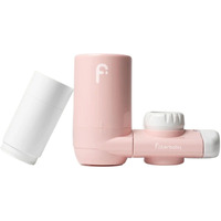 Filterbaby 1.0 Faucet - Mounted Water Filter For Skin Care - Hydrate & Brighten Skin While It Cleans - Fits Most Standard Us Faucets - Three Settings (Pink)