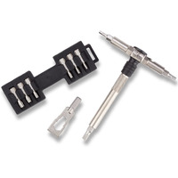 Fix It Sticks Compact Ratcheting Multi-Tool - Edc Set With Ratcheting Locking Hex T-Way Wrench  Mini Pry Bar And 15 Bits Included