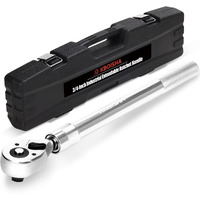 Kboisha 3/4-Inch Drive Extendable Ratchet Handle  Reversible Quick Release Telsecoping Ratcheting Torque Wrench Extends 19.5-31 Inch