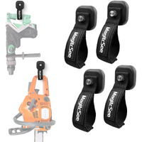 Updated 4 Pack Heavy Duty Magnetic Hook Straps For Extention Cords  Powerful Cruise Garage Storage Hook Ties For Hanging Cables  Garden Hoses Ropes  Workshop Tool Box Magnet Organize Hangers For Tools