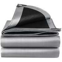 Luvcmft 16X20 Feet Tarp 18 Mil Heavy Duty Tarp Uv Resistant Tear Resistant Outdoor Tarp Cover With Reinforced Edge Grommets For Roofs Patios Camping Trucks Yachts (16Ft X 20Ft)