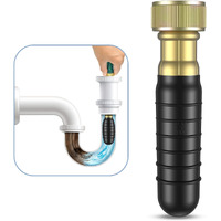 Fosenlion Drain Bladder  Small Drain Cleaning Bladder Fits 1"" To 2"" Pipes  Rubber Drain Bladder Unclogger For Bathroom Sinks  Showers  Swimming Pool Drains  Kitchen Sinks And Main Drains