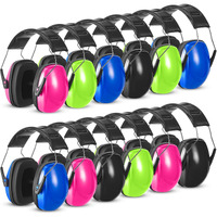 Amylove 12 Pcs Kids Ear Protection Noise Cancelling Headphones Ear Muffs Bulk 27Db Sensory Headphones Noise Reduction Hearing Protection Earmuffs For Autism Concert (Fresh Style  Bright Color)
