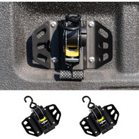 Maxzina Retractable Ratchet Straps Compatible With 2015-2025 Ford F150 Retracting Straps 2Pcs Auto Retract Securing Strap Tie Down System For 2024 F150 Accessories