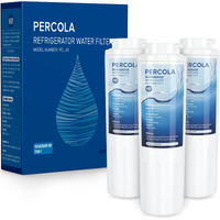 Percola Kad4Rxd1 Water Filter  Compatible With Kitchenaid Filter 4 - Kad4Rxd1  Kitchenaid Kfcs22Evms8  Krfc300Ess  Krfc300Ess01  Krfc302Ess00 Refrigerator Models (3 Pack)