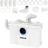 900W Macerator Pump  Macerating Toilet System With 2 Outlets/5 Inlets  Sewage Pump For Basement  Sink  Toilet  Laundry  Kitchen