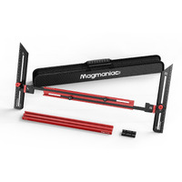 Magmaniac Stair Tread Template Tool Jig - Dual Nut Stair Tread Tool  Stair Measuring Tool  Stair Gauge Jig Tool For Stairs Template Tool  Stair Step Scribe Tool  Stair Guide Tool (Red*Black)