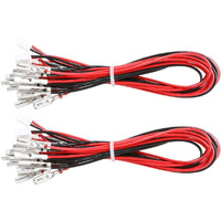 Guwarry 20 Pcs/Lot Zero Delay Usb Encoder Jumper Wires Terminals Size 0.110 (2.8Mm) Compatible With Sanwa Arcade Buttons  Seimitsu  Japan Style Arcade Buttons/Jst Xh2.54 Plugs To .110