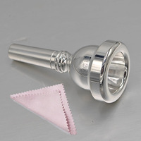 Cashbeat 12C Silver Small Shank Trombone Mouthpiece  Euphonium Mouthpiece For Superior Sound  Compatible With Baritone And Tenor Trombone  Brass Instrument Accessories