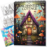 Coloring Book For Women Spiral Bound  Lay Flat While Coloring Adult Coloring Book One Sided Design Gift For Adult To Relax And Relieve Anxiety The Enchanted Cottage