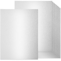 36 Sheets Silver Shimmer Cardstock  8.5"" X 11"" Metallic Cardstock Paper  250Gsm/92Lb Cover  Double Sided Silver Pearlescent Paper Card Stock For Invitations  Card Making  Diy Crafts