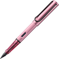 Lamy Al-Star Autumn Pink - Fountain Pen With Ergonomic Grip & Polished Steel Nib In Size F - Lightweight Aluminum Body - Including Lamy T 10 Blue Cartridge - Right-Handed