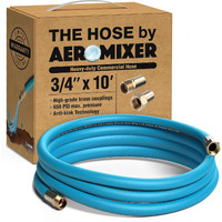 Aeromixer The Hose - 10 Ft Garden Hose 3/4 Inch  650 Psi Short Water Hose 10 Ft - Durable 10' Garden Hose 3/4 Inch - Commercial Grade Heavy Duty Hose  3/4 Inch Garden Hose 10 Ft - (1 Hose)