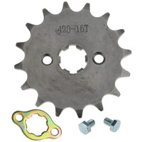 Hiaors 428 16T 17Mm Motorcycle Front Engine Sprocket For 50Cc 70Cc 110Cc 125Cc 140Cc 160Cc Taotao Roketa Coolster Sunl Lifan Chinese Atv Quad Dirt Bike