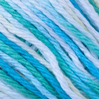 Craft County 100% Cotton Yarn Medium (Size 4) - Weaving  Knitting  And Crochet - Bright Ombre (95 Yards)