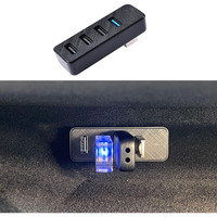 Leiakendi Glove Box Usb Hub For Tesla 2024-2025 Model 3 Highland  Cybertruck And New Model Y Juniper  4-In-1 Glovebox Docking Station Accessories For Dashcam Flash Drive Data Transferring Game Music