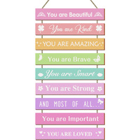 Ubtkey Girls Room Wall Decor  Set Of 9 Pieces Wall Decor For Girls Bedroom Teen Girl  Inspirational Wall Art Hanging Plaque For Kids Baby Girl Nursery Wall Decortaions