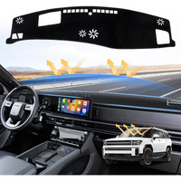 Sunsdrew Custom Fit Dash Cover For 2024 2025 Hyundai Santa Fe Mx5 Dashboard Cover Mat For Santa Fe Accessories Sunshade Nonslip Mesh Protector No Glare(With Hud)