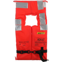 Seachoice Type I Commercial Offshore Vest  Fluorescent Orange  Reflective Panels  Adult  Over 90 Lbs.
