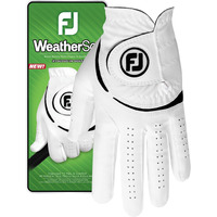 Footjoy Men's Weathersof Golf Glove  White  Cadet Large  Worn On Left Hand