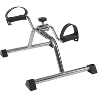 Dmi Portable Exercise Bike  Under Desk Bike Pedal Exerciser For Arms Or Legs Can Be Used As Workout Equipment Or Physical Therapy With Manual Tension Adjuster  Chrome