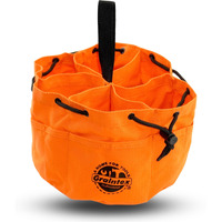 Graintex Gb2890 18 Pockets Grab Bag Orange Color Rip-Stop Canvas Drawstring Closure  Small Parts Organizer Bag  Parachute Bag For Screws  Small Tools  Small Parts  Parachute Tool Bag