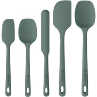 Chefaide 5 Pieces Silicone Spatula Set  Food Grade Rubber Spatula  Upgrade Strong Handle With Ergonomic Grip  Heat Resistant Up To 600F For Nonstick Cookware  Cooking