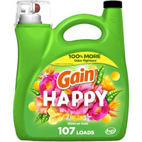 Gain Liquid Laundry Detergent  Happy  He Compatible  154 Fl Oz  107 Loads