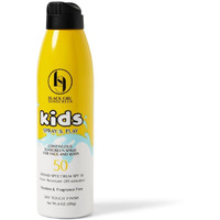 Black Girl Sunscreen Kids Spf 50 Sunscreen Spray N Play Vegan & Water-Resistant Will Not Leave White Residue Dry Touch Finish No Parabens(6 Fl. Oz.)