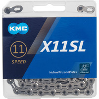 Kmc X11 Chain 11-Speed Sl-Series | Mountain Bike/Road/Gravel | Shimano  Sram  Campagnolo Compatible | Missing Link Included | Silver