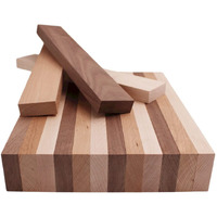 Barrington Hardwoods Domestic Variety Pack 5 Walnut  5 Maple And 5 Cherry Boards - 3/4 "" X 2 "" (15Pcs) (3/4 "" X 2 "" X 18 "")