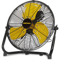 Ventisol 12 Inch 1560 Cfm High Velocity Heavy Duty Floor Fan With 3 Powerful Speeds Portable Metal Fan 180Tilting Quiet Shop Fan For Commercial  Residential  Gym  Home Use- Etl Listed  Black