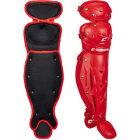 Champro Optimus Mvp Double Knee Baseball Catchers Leg Guards  16.5"" Length  Scarlet  Cg100Sc